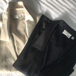 Set of Tie front crop tops